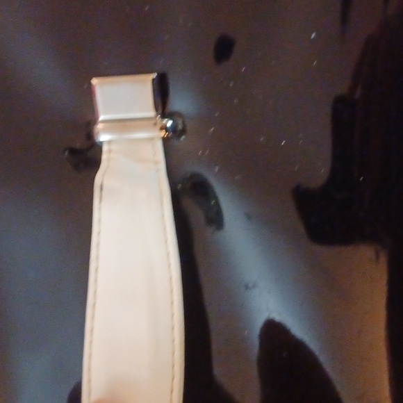 VINTAGE LANCOM VINYL BLACK/WHITE TRIM RED SILKY INSIDE TOWER ZIP PULLS BOX - Picture 6 of 16